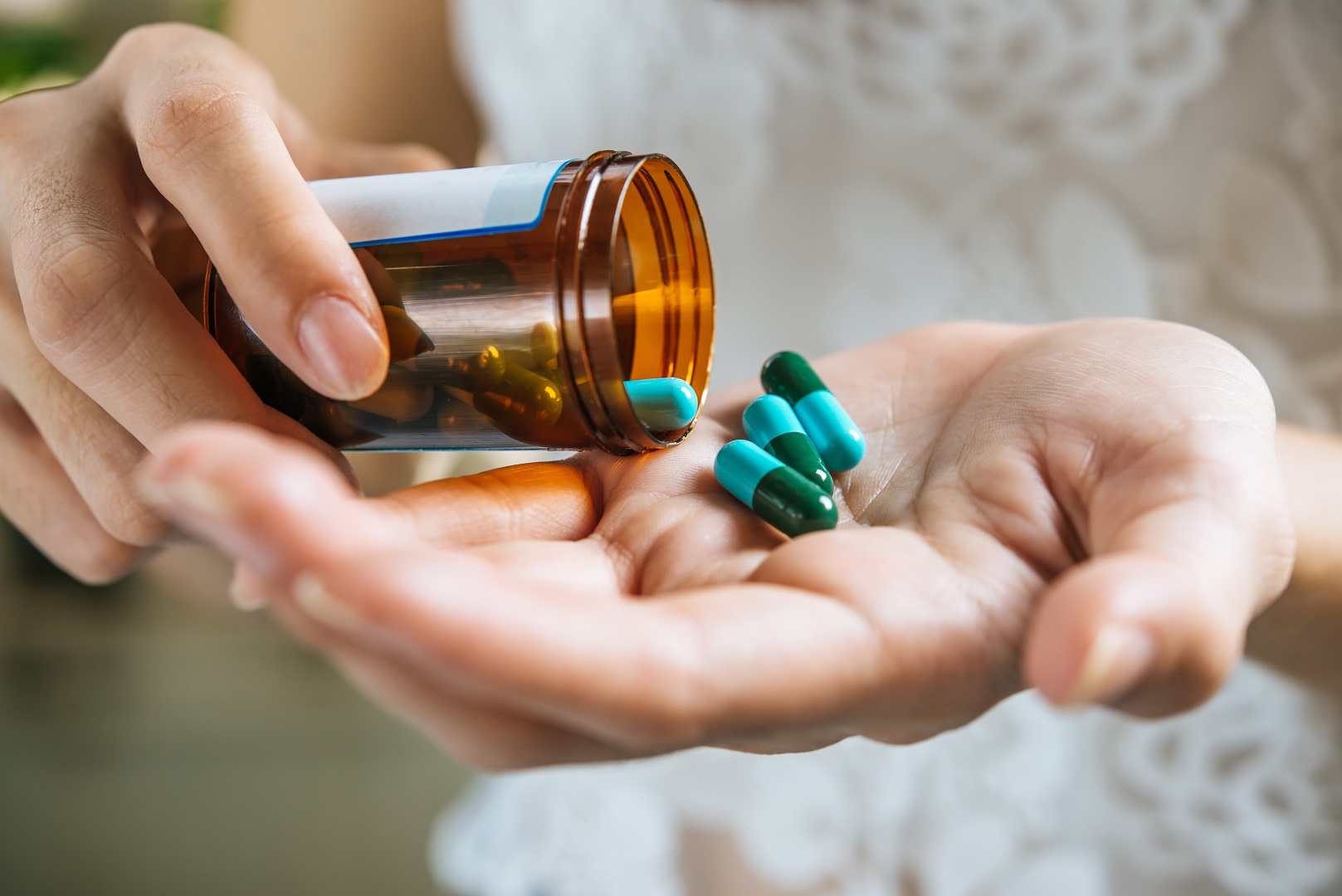 Medication from a bottle