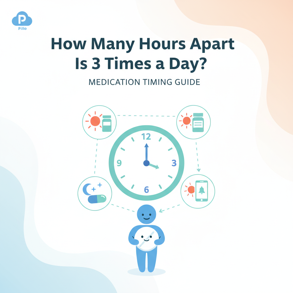 How many hours apart is 3 times a day medication timing guide