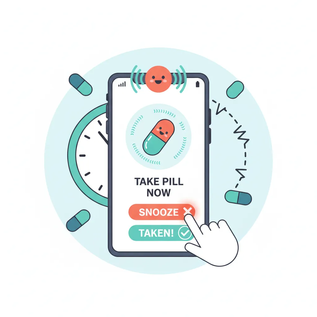 Pill reminder app that won't stop ringing until you take your medication