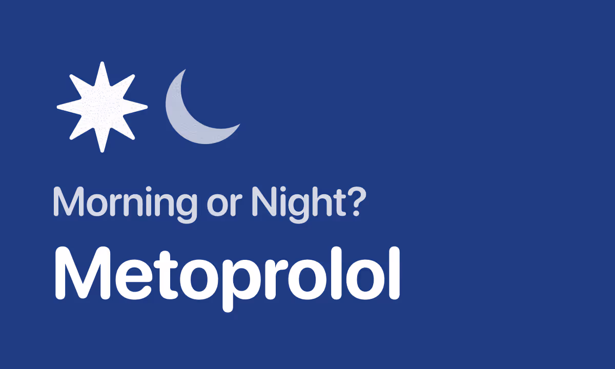 Metoprolol Morning or Night? The Heart Rate Rule (Tartrate vs Succinate)
