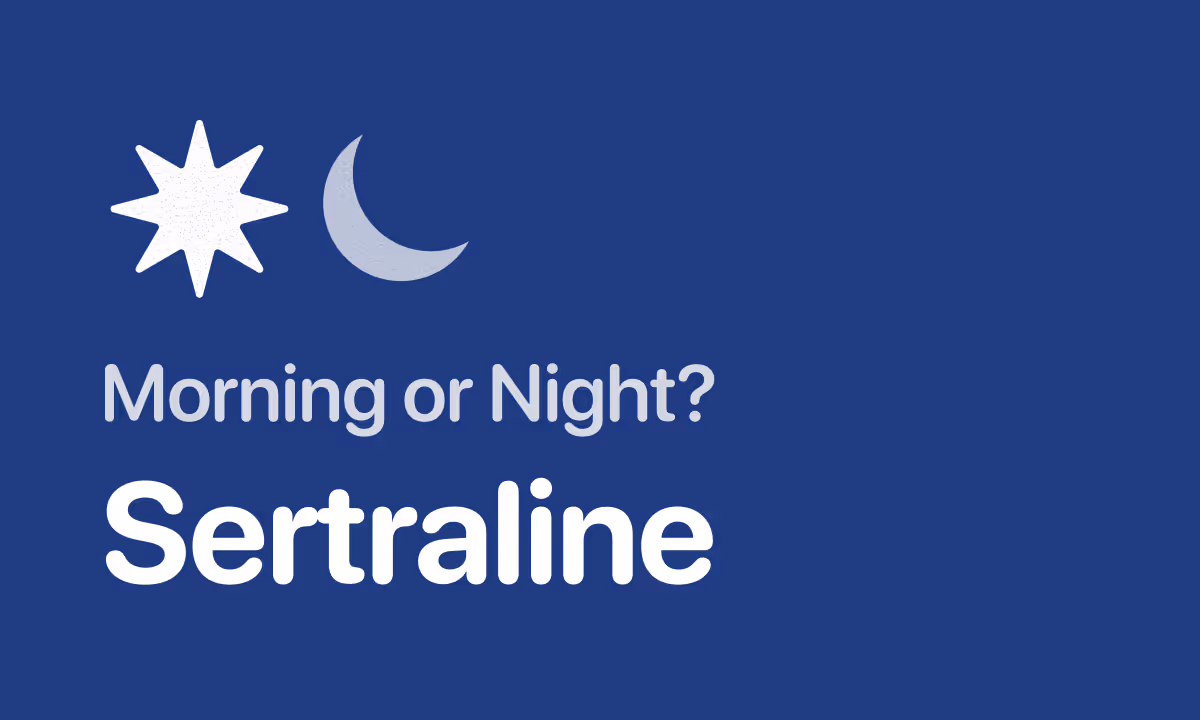 Zoloft (Sertraline) Morning or Night? The 20% Insomnia Rule