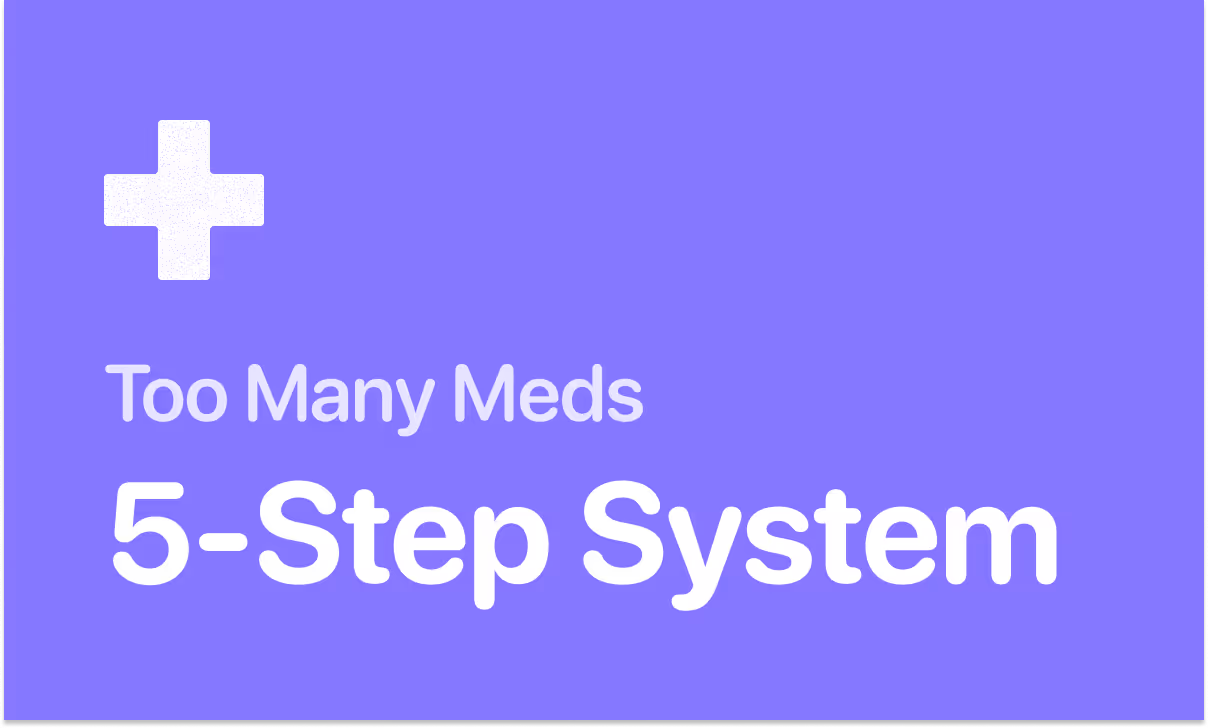 Managing too many medications after hospital discharge