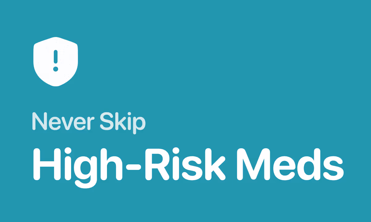 Medications you should never skip