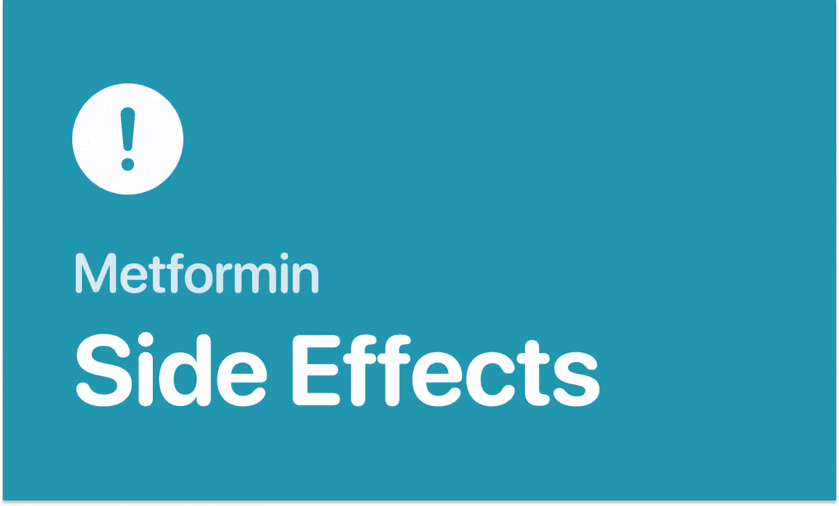 Metformin side effects from common to severe