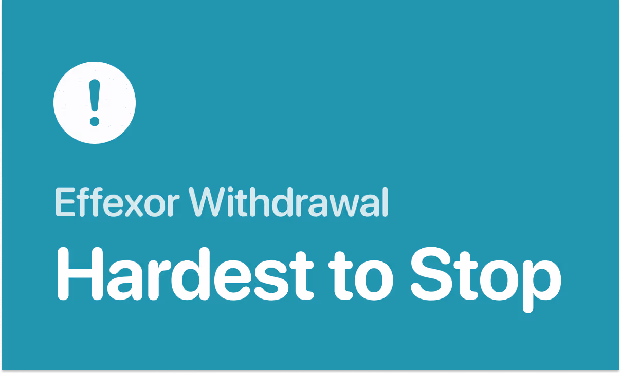 Effexor (venlafaxine) withdrawal symptoms