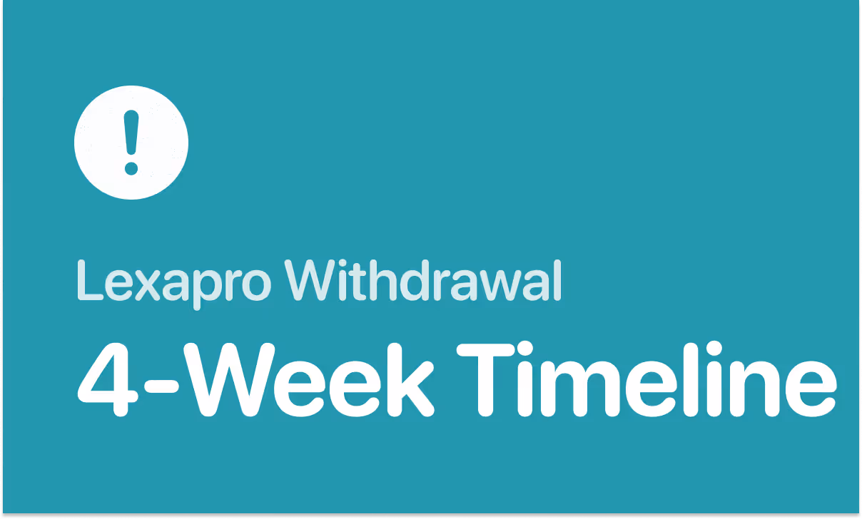 Lexapro withdrawal symptoms timeline