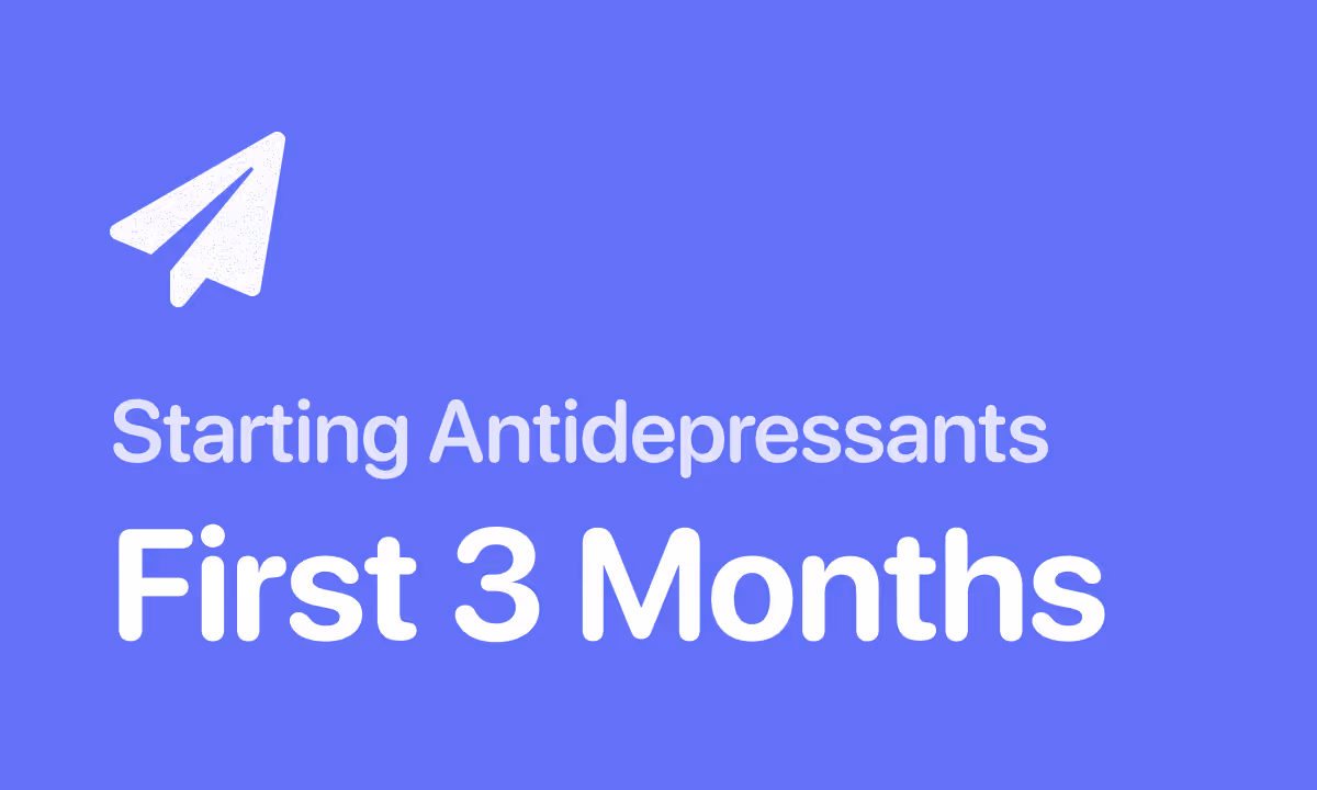 Starting antidepressants week by week