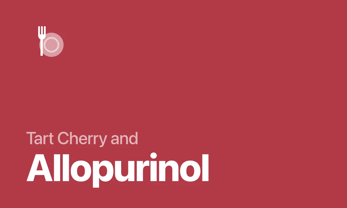 Tart Cherry and Allopurinol