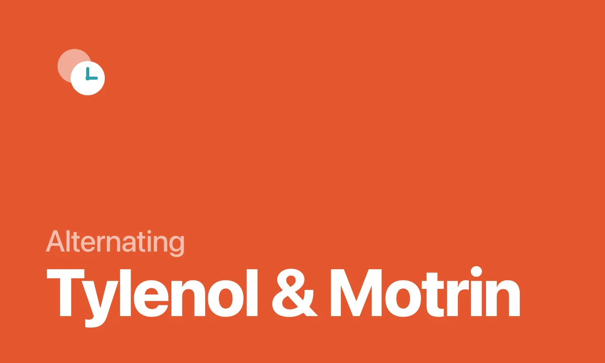 Alternating Tylenol & Motrin