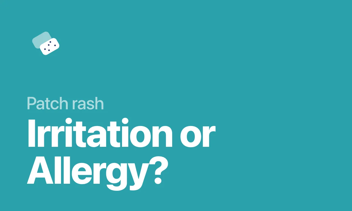 Patch rash Irritation or Allergy?