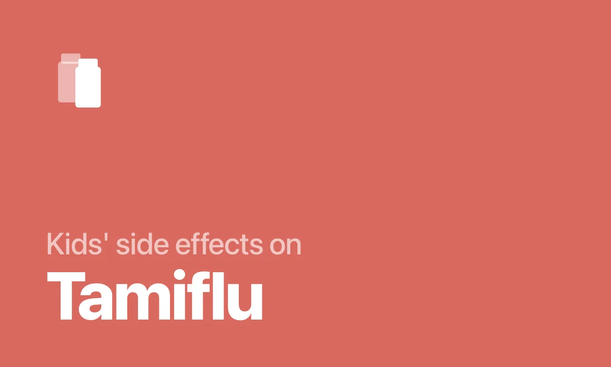 Kids' side effects on Tamiflu